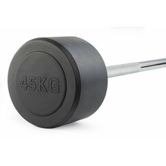 Штанга неразборная обрезиненная VictoryFit VF-DX4450 45 кг, прямой гриф фотографии
