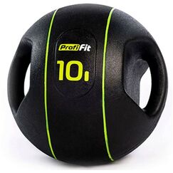 Фитнес оборудование: Медицинбол с хватами PROFI-FIT 10 кг фотографии