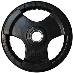 Диски d 50:  Диск обрезиненный 3 HANDLE черный D51 мм PROFI-FIT 15 кг фотографии