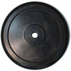 Диски d 25:  Диск обрезиненный Classic черный D26 мм PROFI-FIT 25 кг фотографии