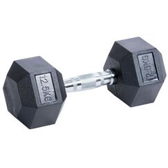 Гантели:  Гантель гексагональная обрезиненная PROFI-FIT 12,5 кг фотографии