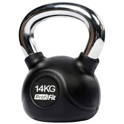 Гири:  Гиря обрезиненная с хромированной ручкой PROFI-FIT 14 кг фотографии