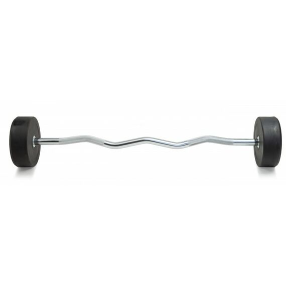 Штанга неразборная обрезиненная VictoryFit VF-DX5300 30 кг, прямой гриф фотографии