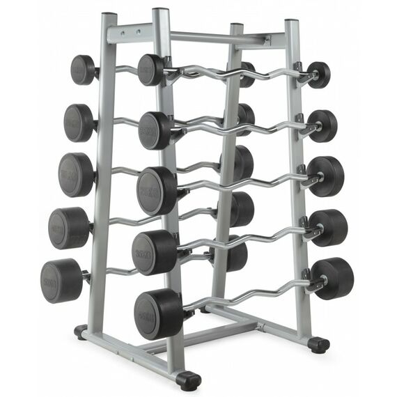 Штанга неразборная обрезиненная VictoryFit VF-DX5450 45 кг, изогнутый гриф фотографии