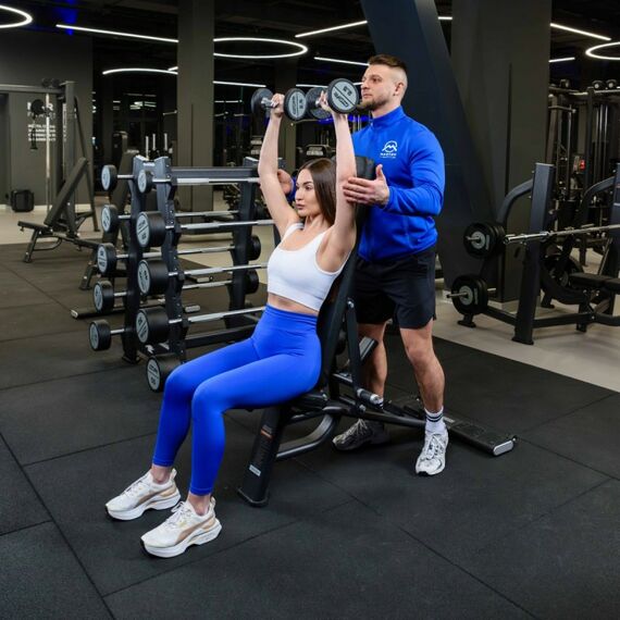 Гантельный ряд полиуретановый PROFI-FIT 2.5-25 кг шаг 2.5 кг, 10 пар фотографии