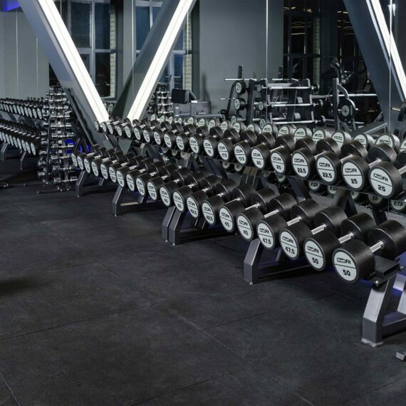 Гантельный ряд полиуретановый PROFI-FIT 27.5-37.5 кг шаг 2.5 кг, 5 пар фотографии