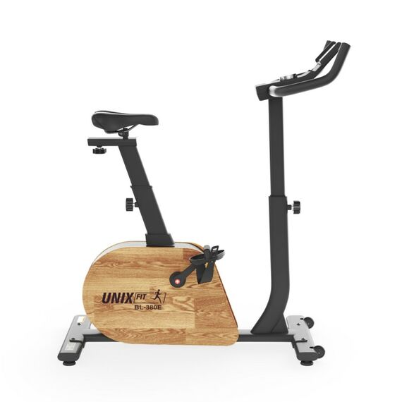 Велотренажер UNIX Fit BL-380E Wood генераторный фотографии
