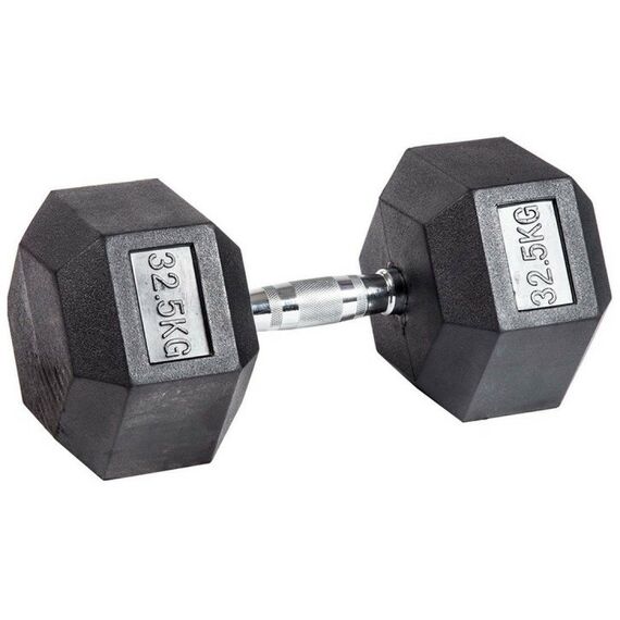 Гантели:  Гантель гексагональная обрезиненная PROFI-FIT 32,5 кг фотографии